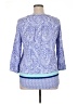 St. John's Bay 100% Rayon Paisley Blue 3/4 Sleeve Blouse Size XL - photo 2
