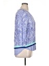 St. John's Bay 100% Rayon Paisley Blue 3/4 Sleeve Blouse Size XL - photo 4