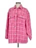 Zara Plaid Pink Coat Size M - photo 1