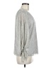 Vince Camuto Metallic Silver Long Sleeve Blouse Size M - photo 4