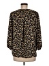 Ava & Aiden 100% Polyester Animal Print Gold 3/4 Sleeve Blouse Size M - photo 2