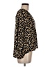 Ava & Aiden 100% Polyester Animal Print Gold 3/4 Sleeve Blouse Size M - photo 4