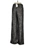 H&M 100% Polyester Metallic Silver Dress Pants Size M - photo 2