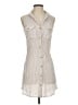 Mine Tan Sleeveless Button-Down Shirt Size S - photo 1