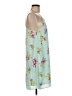 Pink Rose 100% Polyester Tropical Teal Casual Dress Size M - photo 4