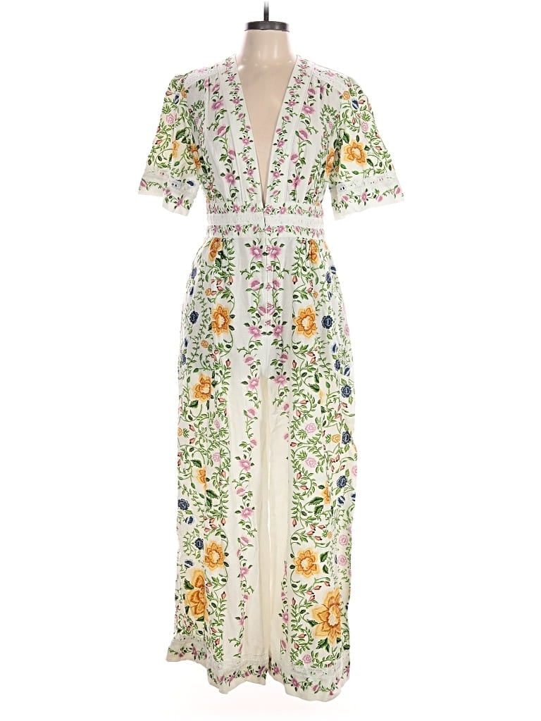 Farm Rio Jumpsuit In Ivory