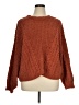 P O L 100% Polyester Brown Pullover Sweater Size 1X (estimated) - photo 1