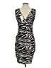 En Focus Studio Animal Print Black Cocktail Dress Size 4 - photo 2
