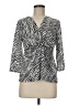 Chaus Silver 3/4 Sleeve Blouse Size M - photo 1