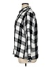Express 100% Rayon Checkered-gingham Gray Long Sleeve Button-Down Shirt Size XL - photo 5