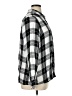 Express 100% Rayon Checkered-gingham Gray Long Sleeve Button-Down Shirt Size XL - photo 4