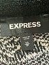 Express 100% Polyester Animal Print Black Cardigan Size XS - photo 7