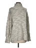 Purejill Tweed Gray Turtleneck Sweater Size S - photo 1