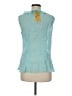 Jaipur 100% Polyester Teal Sleeveless Blouse Size M - photo 2