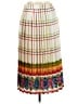 J.Crew 100% Polyester Print Ivory Casual Skirt Size 10 - photo 2