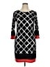 En Focus Studio Argyle Black Casual Dress Size 14 - photo 1