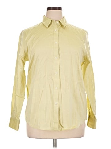 Jones New York Signature Long Sleeve Button-Down Shirt (view 1)