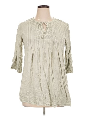 Solitaire 3/4 Sleeve Blouse (view 1)