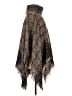 Angie 100% Acrylic Checkered-gingham Brown Poncho One size - photo 4