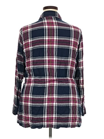 Lane Bryant 3/4 Sleeve Button-Down Shirt (view 2)