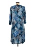 N Touch Print Blue Casual Dress Size L - photo 2