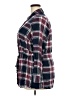 Lane Bryant 100% Rayon Plaid Blue 3/4 Sleeve Button-Down Shirt Size 18 - 20 Plus - photo 5
