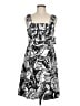 Madison Graphic Black Casual Dress Size 8 - photo 1