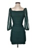 Speechless Solid Teal Cocktail Dress Size S - photo 1