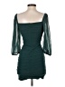 Speechless Solid Teal Cocktail Dress Size S - photo 2