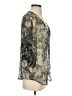 Rainn 100% Polyester Gray 3/4 Sleeve Blouse Size S - photo 4