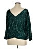 ELOQUII 100% Polyester Teal 3/4 Sleeve Top Size 14 Plus - photo 5