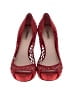 Miu Miu Graphic Red Suede Caged Peep Toe Pumps Size EU 39 - photo 2