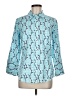 Talbots Outlet Print Blue 3/4 Sleeve Blouse Size M - photo 1