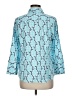 Talbots Outlet Print Blue 3/4 Sleeve Blouse Size M - photo 2