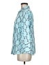 Talbots Outlet Print Blue 3/4 Sleeve Blouse Size M - photo 5