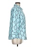 Talbots Outlet Print Blue 3/4 Sleeve Blouse Size M - photo 4