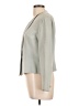 Due Per Due 100% Silk Gray Silk Blazer Size 10 - photo 5