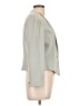 Due Per Due 100% Silk Gray Silk Blazer Size 10 - photo 4