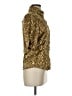 Seductions Animal Print Gold 3/4 Sleeve Blouse Size M - photo 4