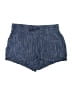 Athleta 100% Linen Chevron-herringbone Blue Denim Shorts Size 8 - photo 1