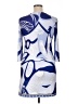 White Mark Print Blue Casual Dress Size XL - photo 2