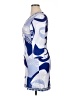 White Mark Print Blue Casual Dress Size XL - photo 5