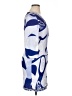 White Mark Print Blue Casual Dress Size XL - photo 4