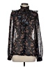 Jill Jill Stuart 100% Polyester Black Long Sleeve Blouse Size 8 - photo 1