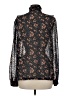Jill Jill Stuart 100% Polyester Black Long Sleeve Blouse Size 8 - photo 2