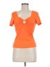 Shein Orange Short Sleeve Top Size 8 - 10 - photo 1