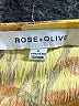 Rose + Olive Yellow Short Sleeve Blouse Size L - photo 7