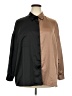 DR2 100% Polyester Color Block Brown 3/4 Sleeve Blouse Size 2X - photo 1