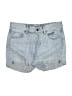 H&M 100% Cotton Blue Denim Shorts Size 4 - photo 1