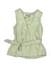 Tahari 100% Polyester Green Vest Size 2T - photo 1